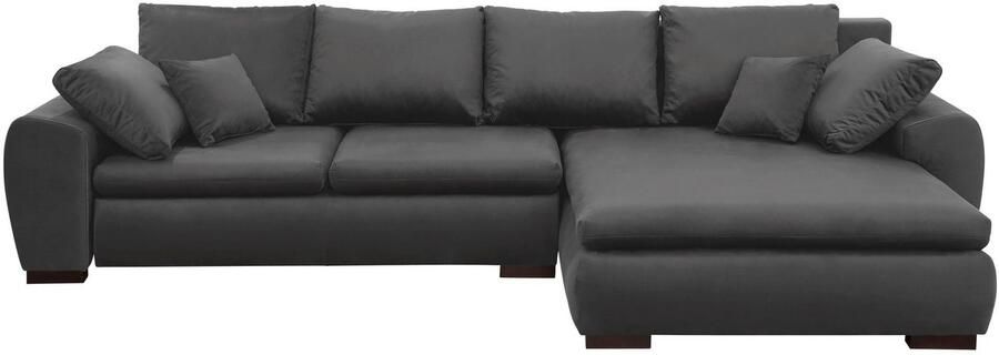 Home affaire Hoekbank Cara Mia L-vorm optioneel met slaapfunctie en bedbodem massief houten poten - Foto 5