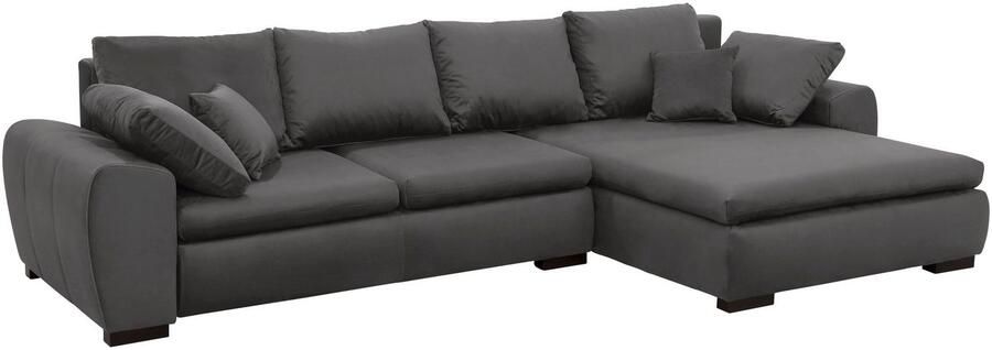 Home affaire Hoekbank Cara Mia L-vorm optioneel met slaapfunctie en bedbodem massief houten poten - Foto 6