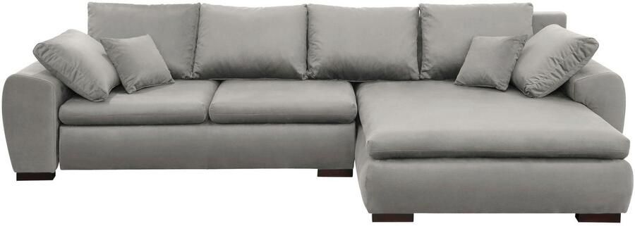 Home affaire Hoekbank Cara Mia L-vorm optioneel met slaapfunctie en bedbodem massief houten poten - Foto 7