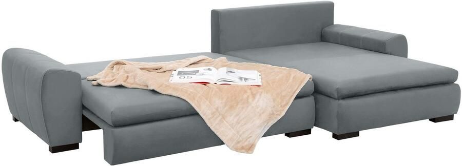 Home affaire Hoekbank Cara Mia L-vorm optioneel met slaapfunctie en bedbodem massief houten poten - Foto 7