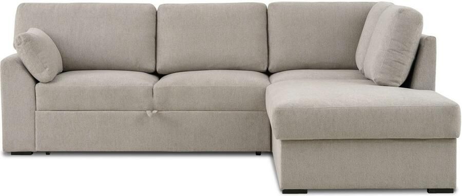 Home affaire Hoekbank Citry Breedte 242 cm chenille bedfunctie bedlade L-vorm (304-delig) - Foto 4