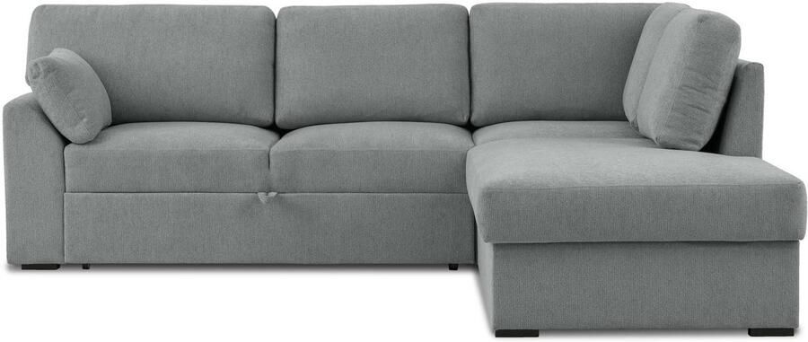 Home affaire Hoekbank Citry Breedte 242 cm chenille bedfunctie bedlade L-vorm (304-delig) - Foto 5