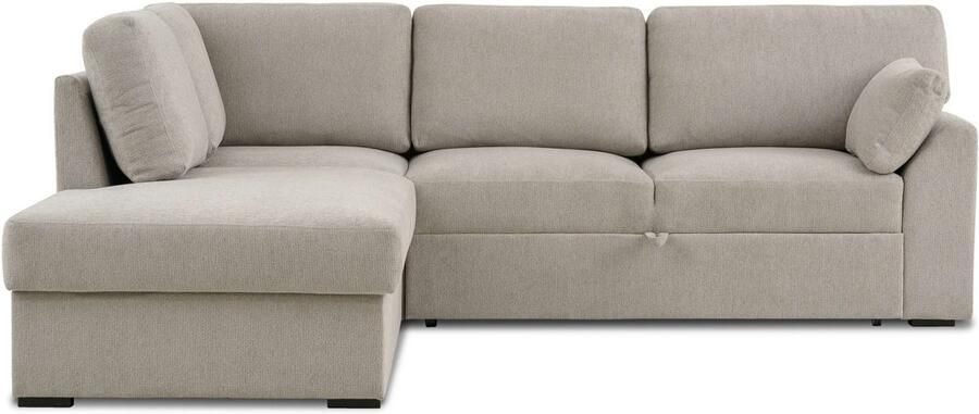 Home affaire Hoekbank Citry Breedte 242 cm chenille bedfunctie bedlade L-vorm (304-delig) - Foto 5
