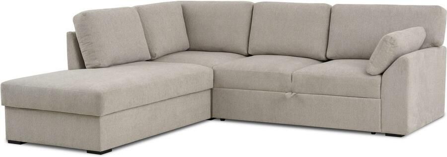Home affaire Hoekbank Citry Breedte 242 cm chenille bedfunctie bedlade L-vorm (304-delig) - Foto 10
