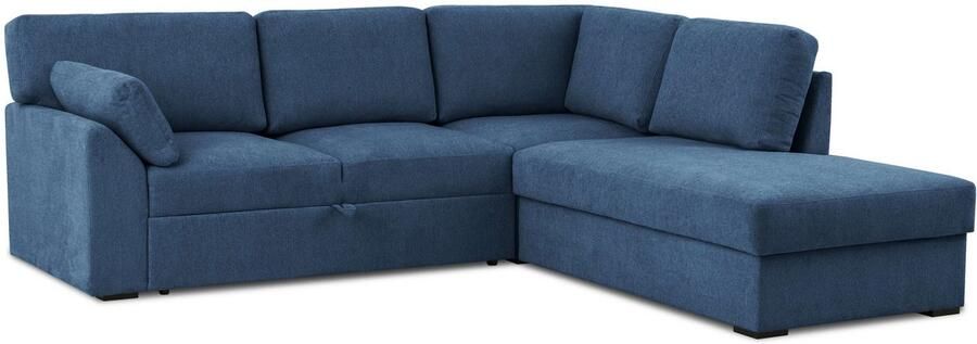 Home affaire Hoekbank Citry Breedte 242 cm chenille bedfunctie bedlade L-vorm (304-delig) - Foto 10