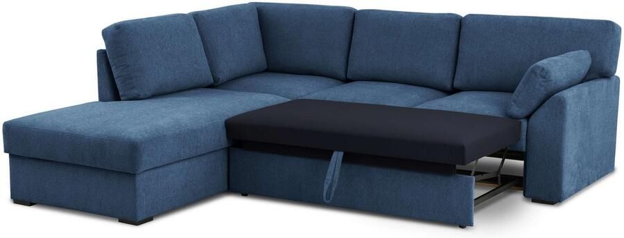 Home affaire Hoekbank Citry Breedte 242 cm chenille bedfunctie bedlade L-vorm (304-delig) - Foto 6