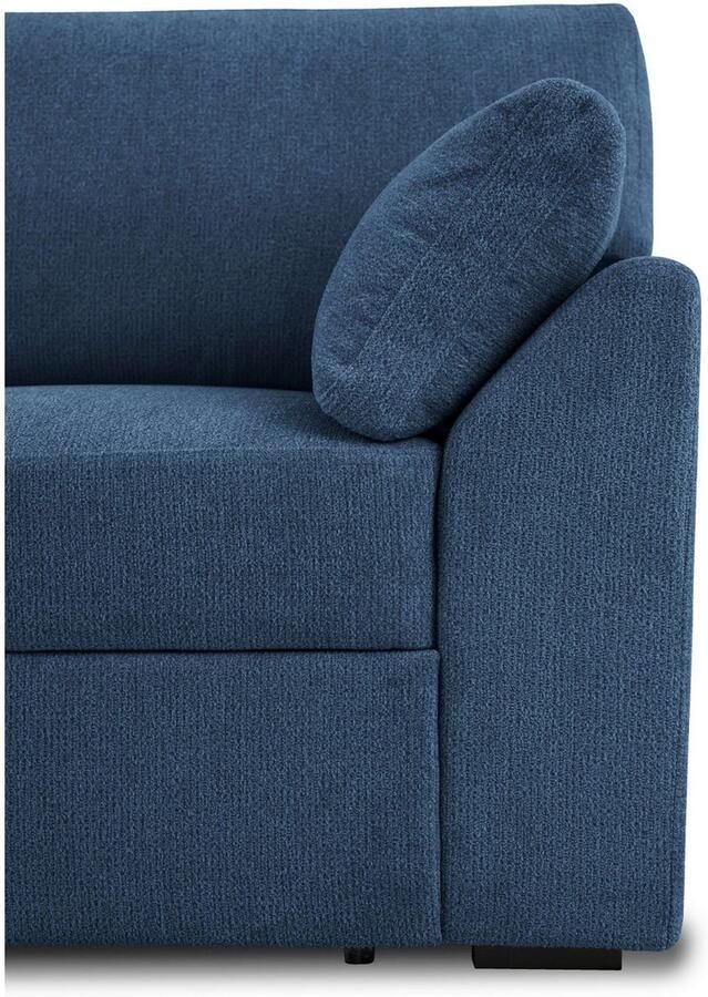 Home affaire Hoekbank Citry Breedte 246 cm chenille bedfunctie bedlade L-vorm - Foto 2