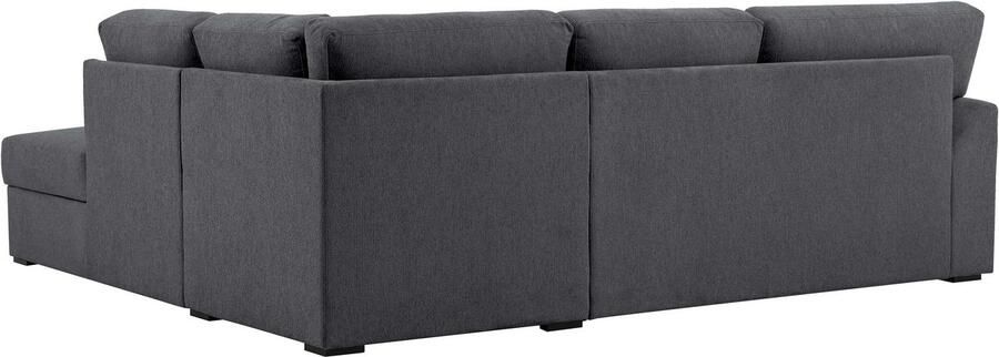 Home affaire Hoekbank Citry Breedte 242 cm chenille bedfunctie bedlade L-vorm (304-delig) - Foto 7