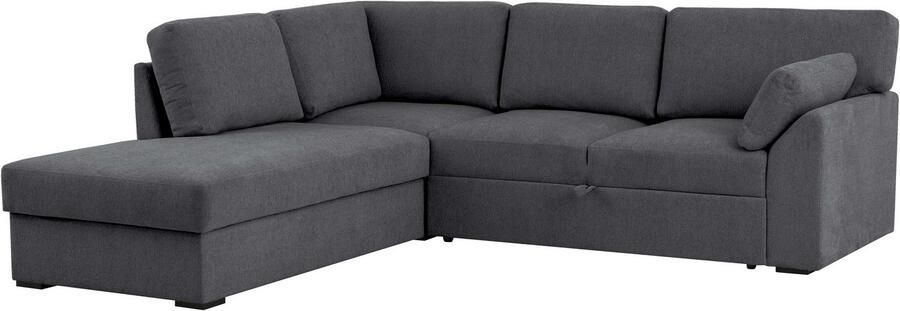 Home affaire Hoekbank Citry Breedte 242 cm chenille bedfunctie bedlade L-vorm (304-delig) - Foto 9