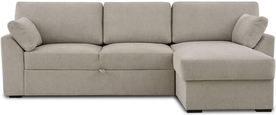 Home affaire Hoekbank Citry Breedte 246 cm chenille bedfunctie bedlade L-vorm - Foto 9