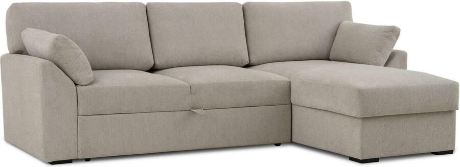 Home affaire Hoekbank Citry Breedte 246 cm chenille bedfunctie bedlade L-vorm - Foto 11
