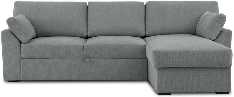 Home affaire Hoekbank Citry Breedte 246 cm chenille bedfunctie bedlade L-vorm - Foto 9