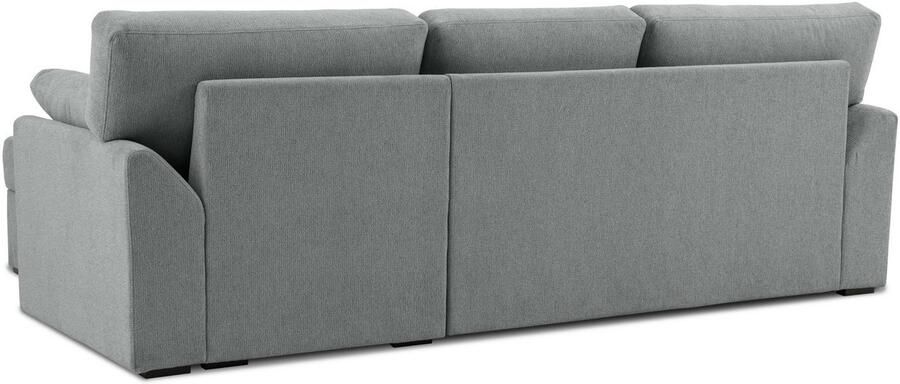 Home affaire Hoekbank Citry Breedte 246 cm chenille bedfunctie bedlade L-vorm - Foto 7