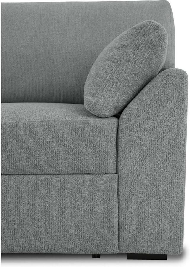 Home affaire Hoekbank Citry Breedte 246 cm chenille bedfunctie bedlade L-vorm - Foto 2