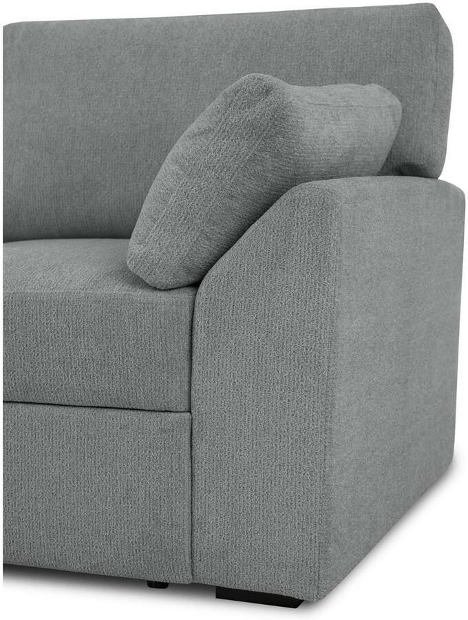 Home affaire Hoekbank Citry Breedte 242 cm chenille bedfunctie bedlade L-vorm (304-delig)