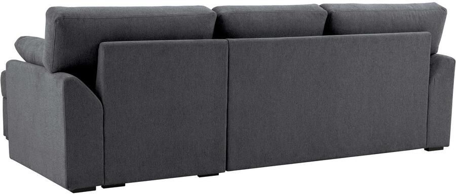 Home affaire Hoekbank Citry Breedte 246 cm chenille bedfunctie bedlade L-vorm - Foto 6