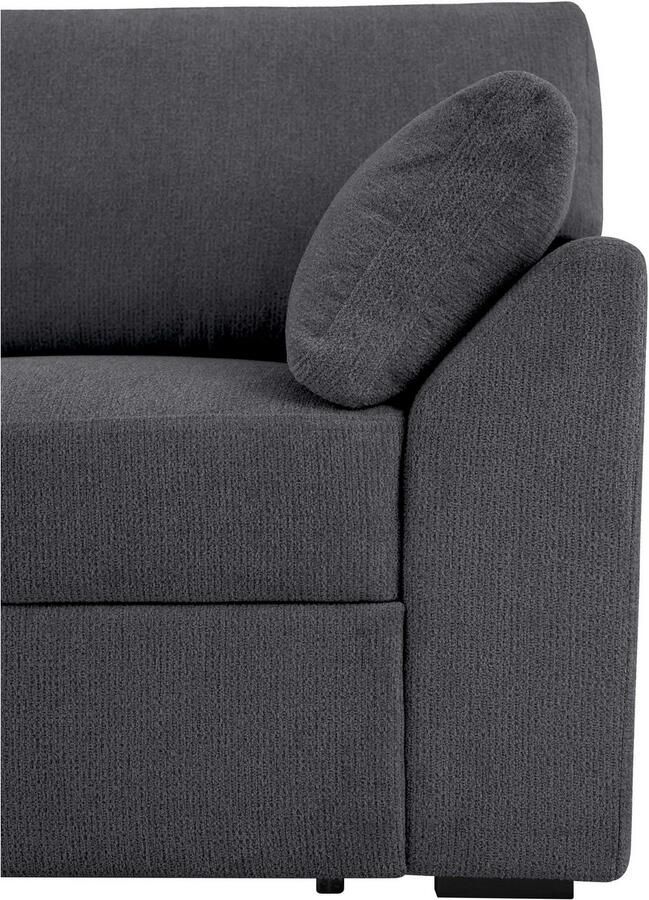 Home affaire Hoekbank Citry Breedte 246 cm chenille bedfunctie bedlade L-vorm - Foto 2