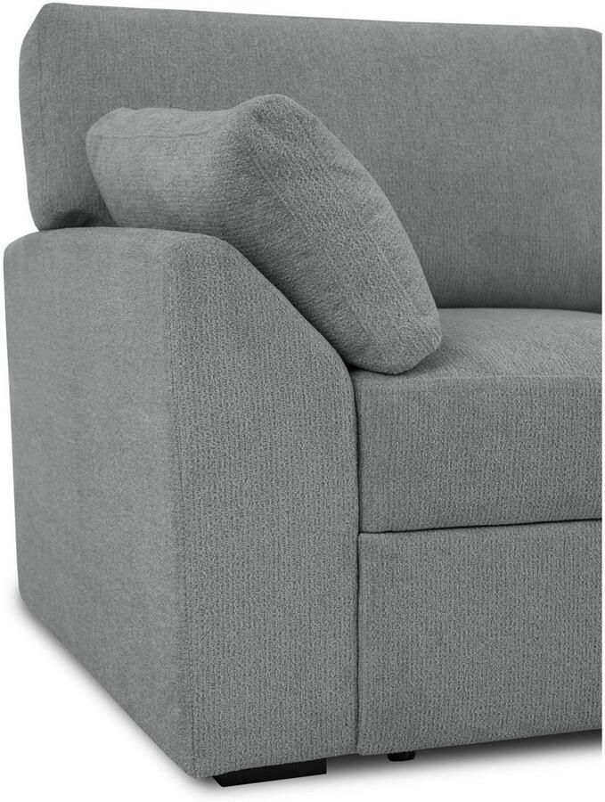 Home affaire 3-zitsbank Citry Breedte 233 cm chenille met bedfunctie ligoppervlak 144x190 cm