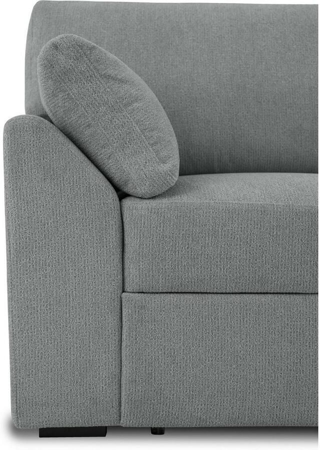 Home affaire 3-zitsbank Citry Breedte 233 cm chenille met bedfunctie ligoppervlak 144x190 cm - Foto 2