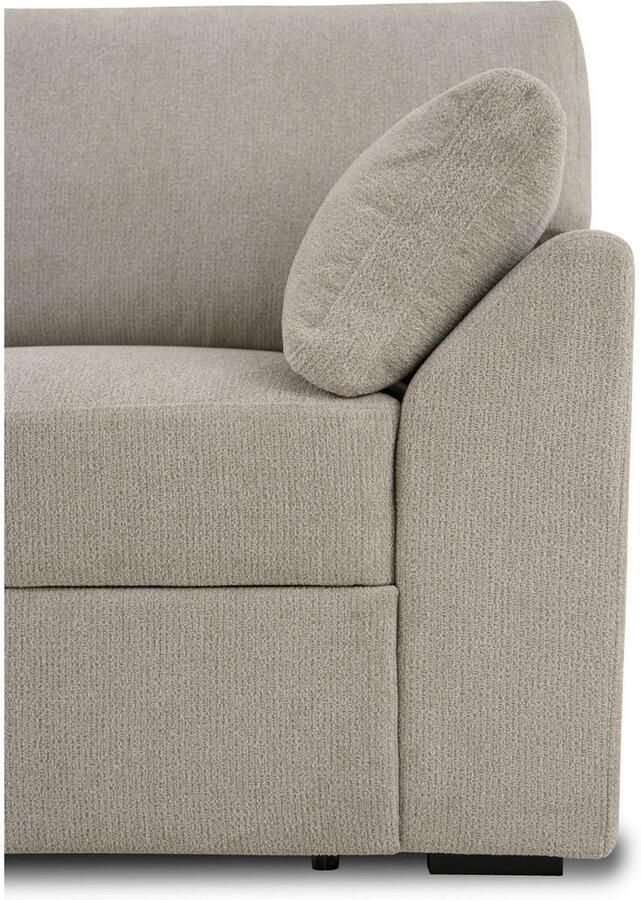 Home affaire Hoekbank Citry Breedte 246 cm chenille bedfunctie bedlade L-vorm - Foto 2