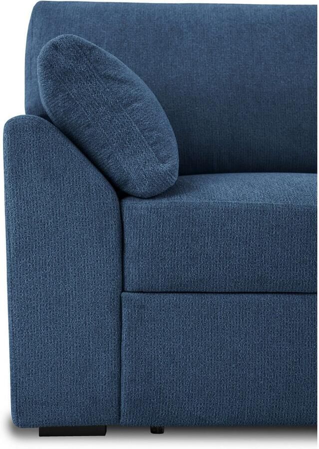 Home affaire 3-zitsbank Citry Breedte 233 cm chenille met bedfunctie ligoppervlak 144x190 cm - Foto 2