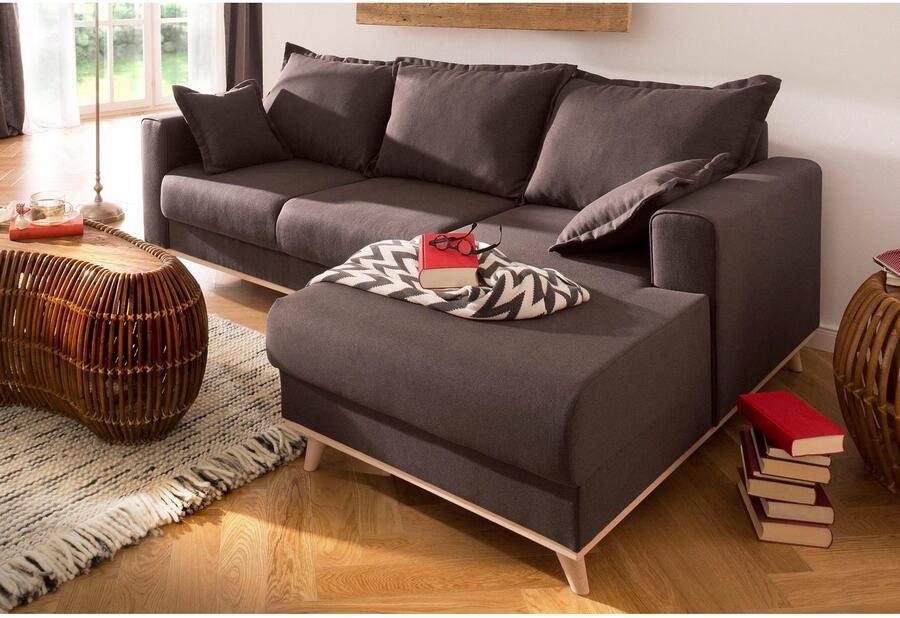 Home affaire Hoekbank Edina L-vorm ook in katoenmix-overtrekstof in scandinavische stijl - Foto 2