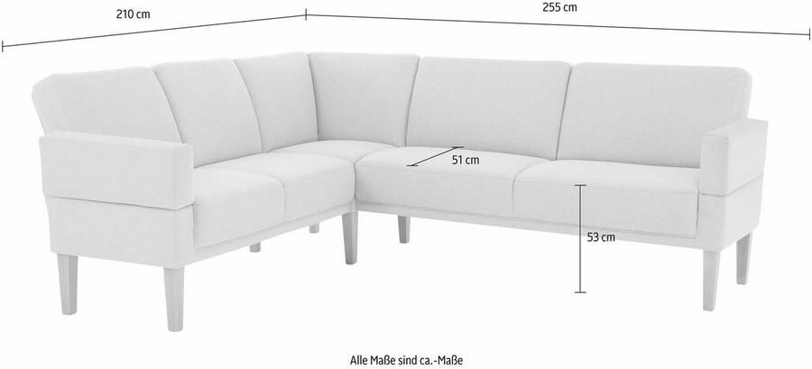 Home affaire Hoekbank Fehmarn naar keuze lange zijde links of rechts - Foto 6