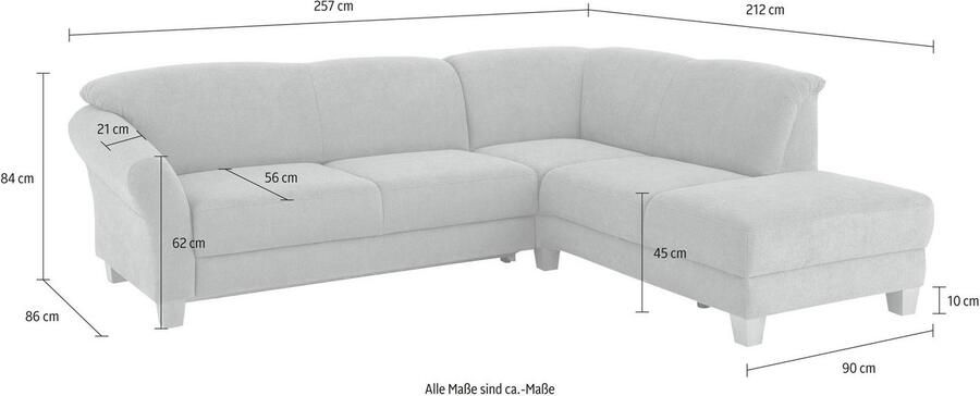 Home affaire Hoekbank Gotland L-vorm naar keuze met zitdiepteverstelling + bedkist - Foto 12