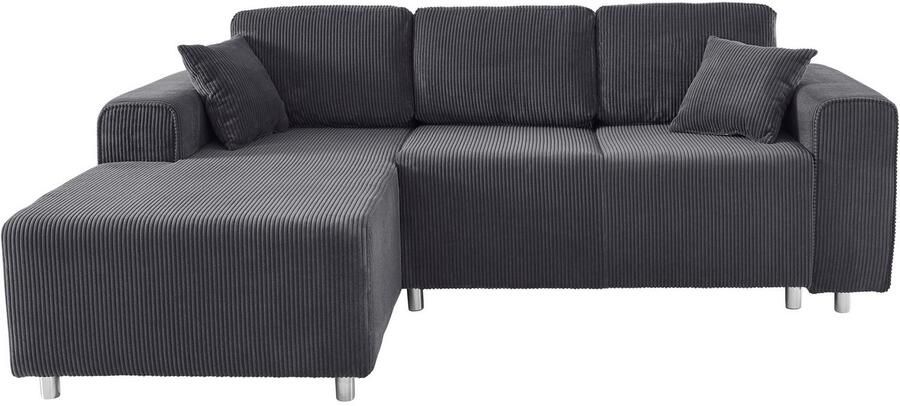 Home affaire Hoekbank Györ L-vorm optioneel met bedfunctie en bedlade inclusief 2 sierkussens - Foto 5