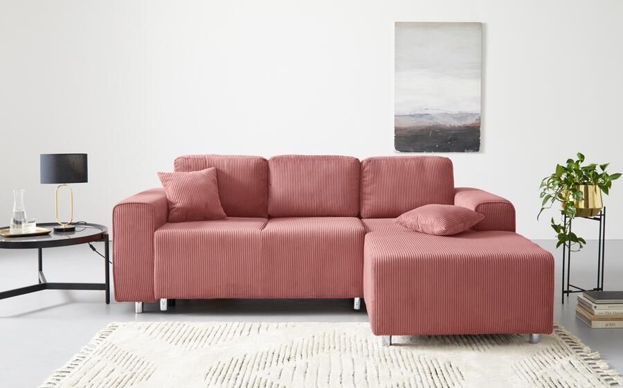 Home affaire Hoekbank Györ L-vorm optioneel met bedfunctie en bedlade inclusief 2 sierkussens - Foto 16