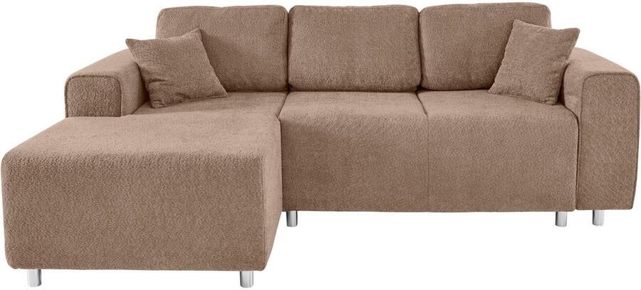 Home affaire Hoekbank Györ L-vorm optioneel met bedfunctie en bedlade inclusief 2 sierkussens - Foto 4