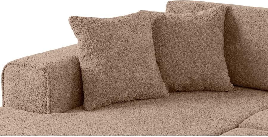 Home affaire Hoekbank Györ L-vorm optioneel met bedfunctie en bedlade inclusief 2 sierkussens - Foto 3