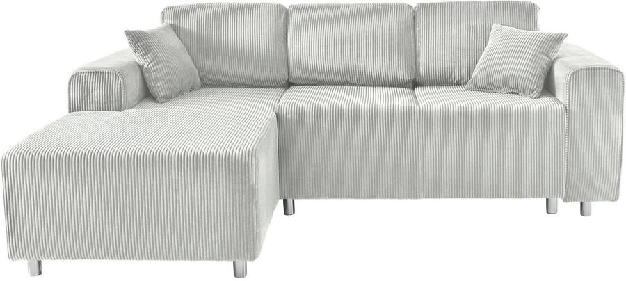 Home affaire Hoekbank Györ L-vorm optioneel met bedfunctie en bedlade inclusief 2 sierkussens - Foto 3