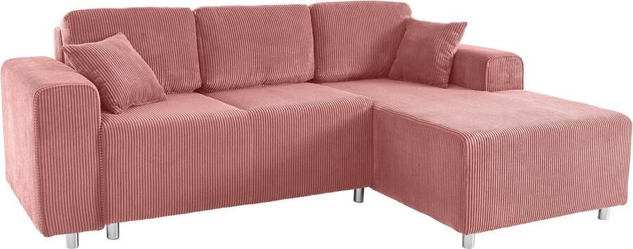 Home affaire Hoekbank Györ L-vorm optioneel met bedfunctie en bedlade inclusief 2 sierkussens - Foto 4