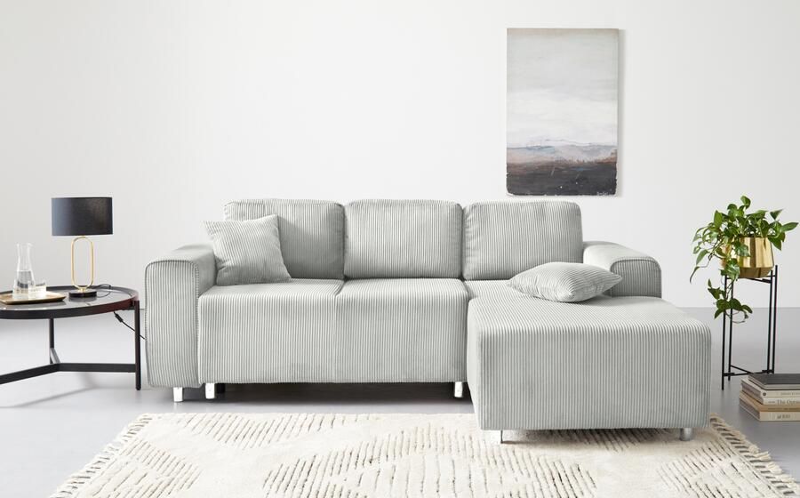 Home affaire Hoekbank Györ L-vorm optioneel met bedfunctie en bedlade inclusief 2 sierkussens - Foto 8