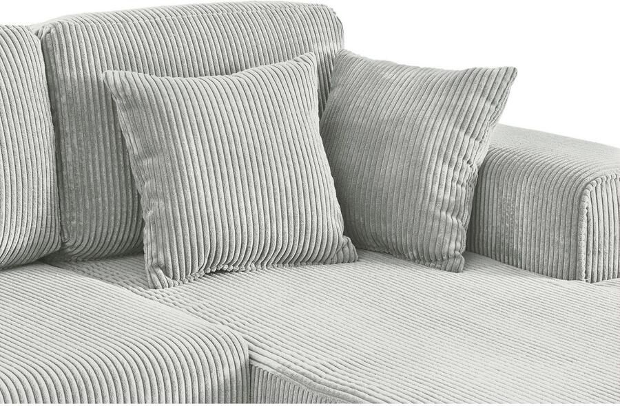 Home affaire Hoekbank Györ L-vorm optioneel met bedfunctie en bedlade inclusief 2 sierkussens - Foto 2