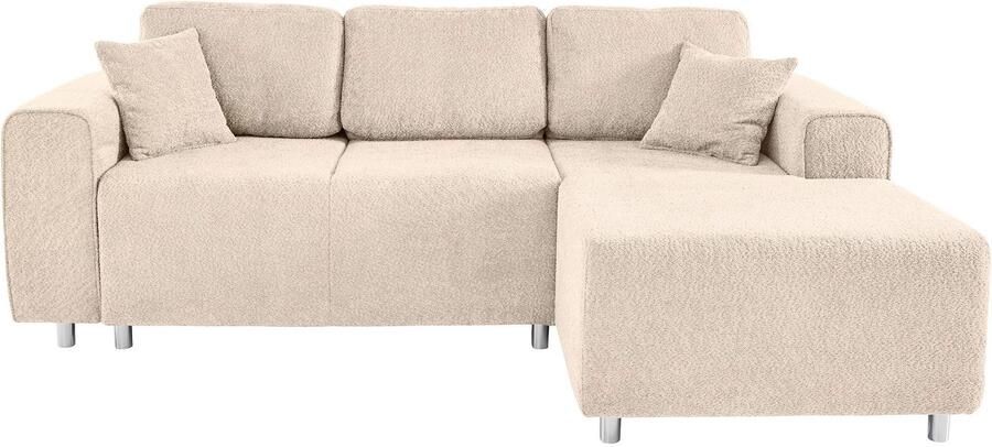 Home affaire Hoekbank Györ L-vorm optioneel met bedfunctie en bedlade inclusief 2 sierkussens - Foto 4