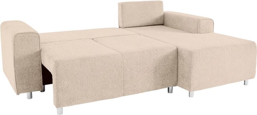 Home affaire Hoekbank Györ L-vorm optioneel met bedfunctie en bedlade inclusief 2 sierkussens - Foto 5