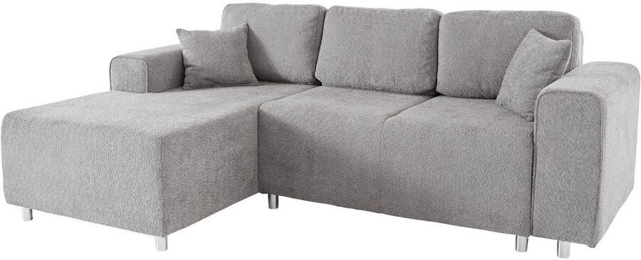 Home affaire Hoekbank Györ L-vorm optioneel met bedfunctie en bedlade inclusief 2 sierkussens - Foto 4