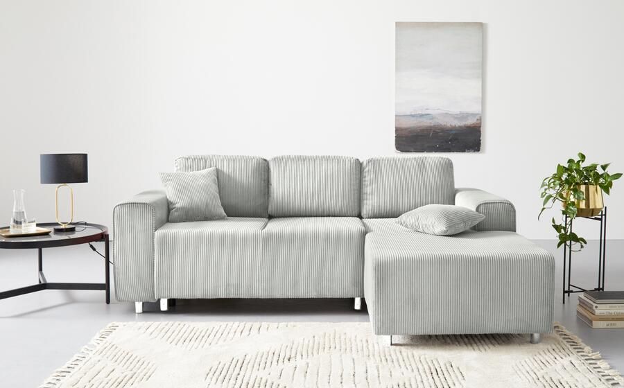 Home affaire Hoekbank Györ L-vorm optioneel met bedfunctie en bedlade inclusief 2 sierkussens - Foto 6