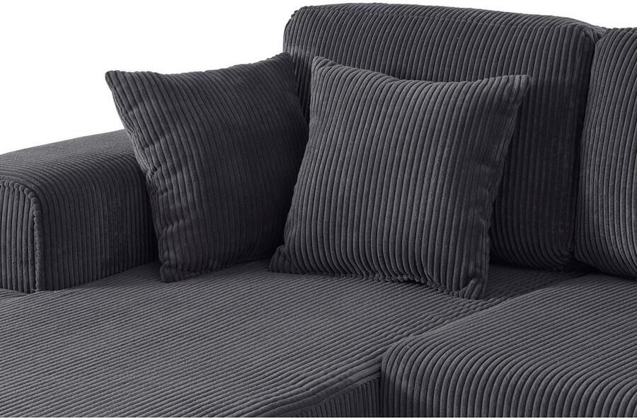 Home affaire Hoekbank Györ L-vorm optioneel met bedfunctie en bedlade inclusief 2 sierkussens