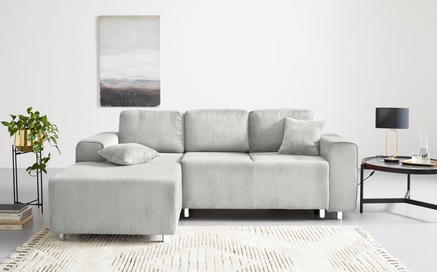 Home affaire Hoekbank Györ L-vorm optioneel met bedfunctie en bedlade inclusief 2 sierkussens - Foto 8