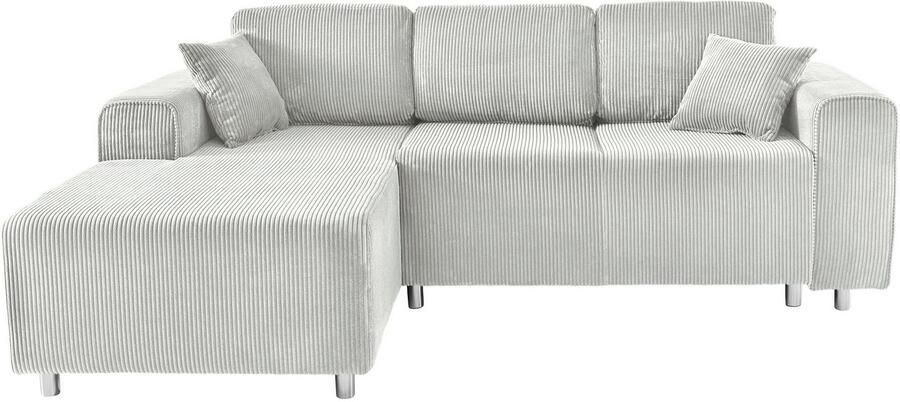 Home affaire Hoekbank Györ L-vorm optioneel met bedfunctie en bedlade inclusief 2 sierkussens - Foto 5