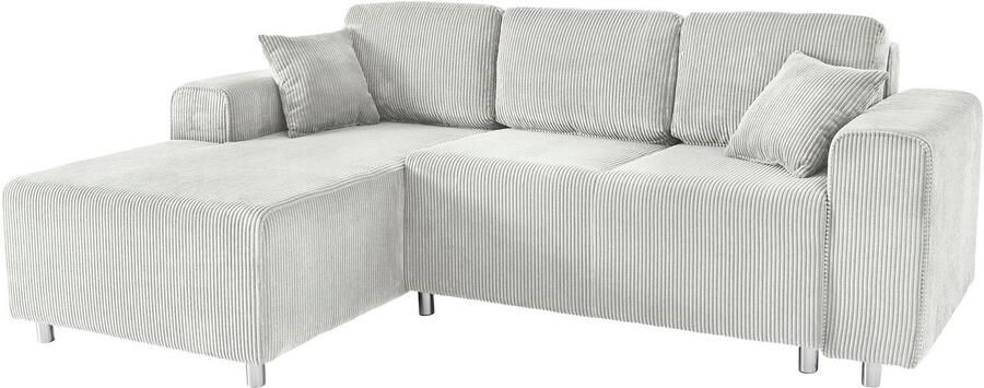 Home affaire Hoekbank Györ L-vorm optioneel met bedfunctie en bedlade inclusief 2 sierkussens - Foto 6