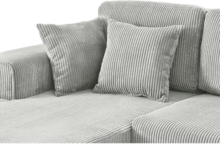 Home affaire Hoekbank Györ L-vorm optioneel met bedfunctie en bedlade inclusief 2 sierkussens - Foto 2