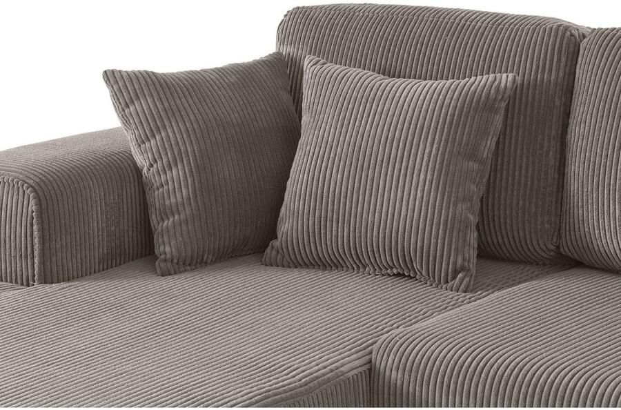 Home affaire Hoekbank Györ L-vorm optioneel met bedfunctie en bedlade inclusief 2 sierkussens