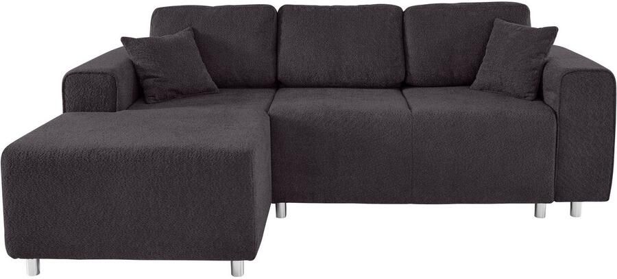 Home affaire Hoekbank Györ L-vorm optioneel met bedfunctie en bedlade inclusief 2 sierkussens - Foto 3