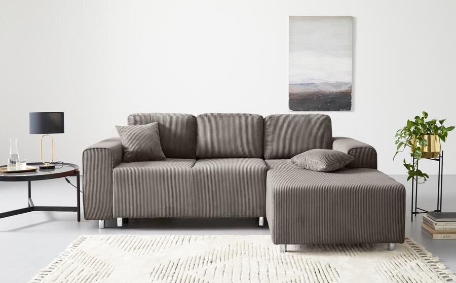 Home affaire Hoekbank Györ L-vorm optioneel met bedfunctie en bedlade inclusief 2 sierkussens - Foto 6