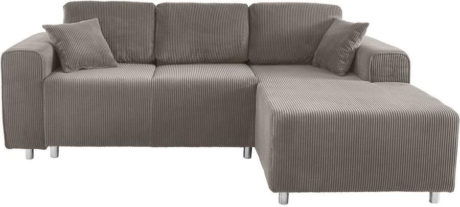 Home affaire Hoekbank Györ L-vorm optioneel met bedfunctie en bedlade inclusief 2 sierkussens - Foto 3