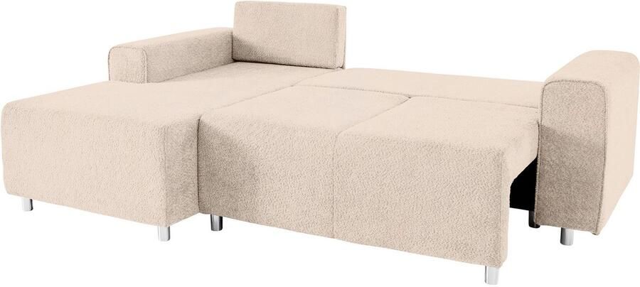 Home affaire Hoekbank Györ L-vorm optioneel met bedfunctie en bedlade inclusief 2 sierkussens - Foto 5